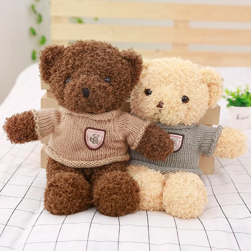 Custom Size Soft Stuffed Toy Stuffed Plush Teddy Bear with Sweatshirt