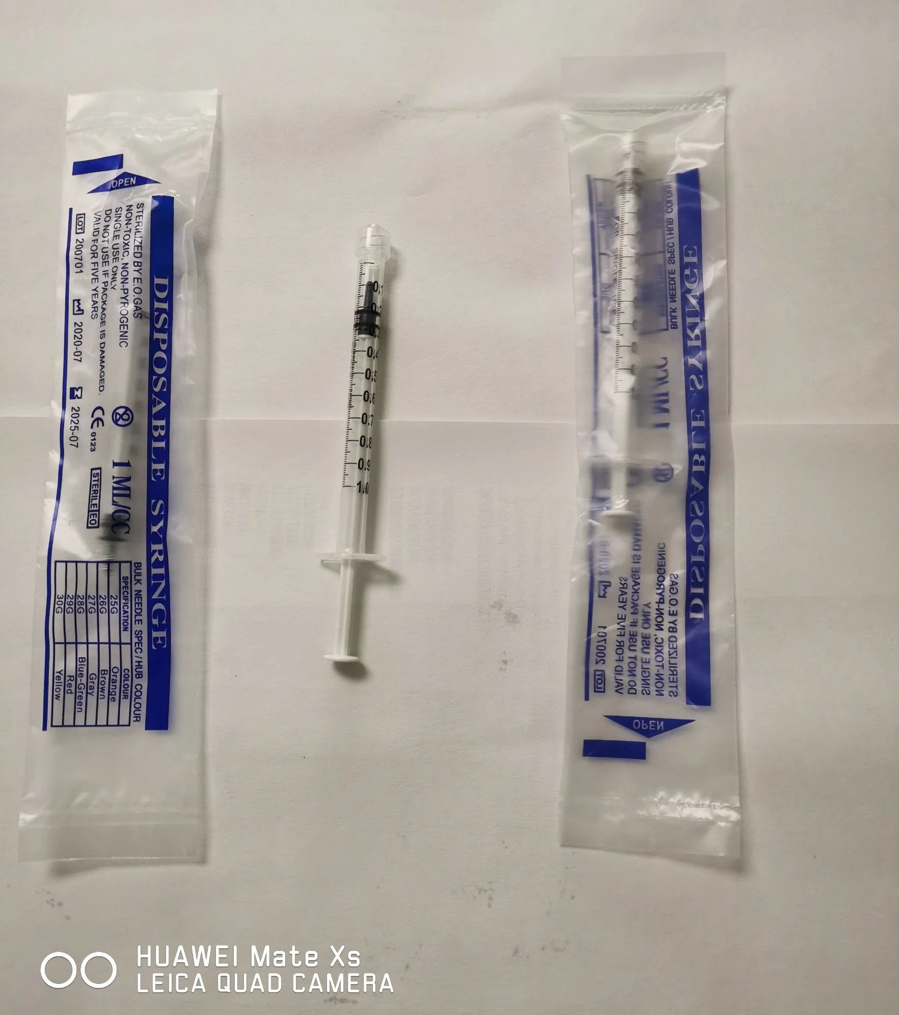 Wholesale/Supplier Syringe Sterile Disposable Medical Syringe with Luer Slip 1ml