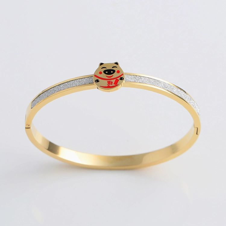 Stainless Steel Jewelry Animal Enamel Fashion Women Bracelet