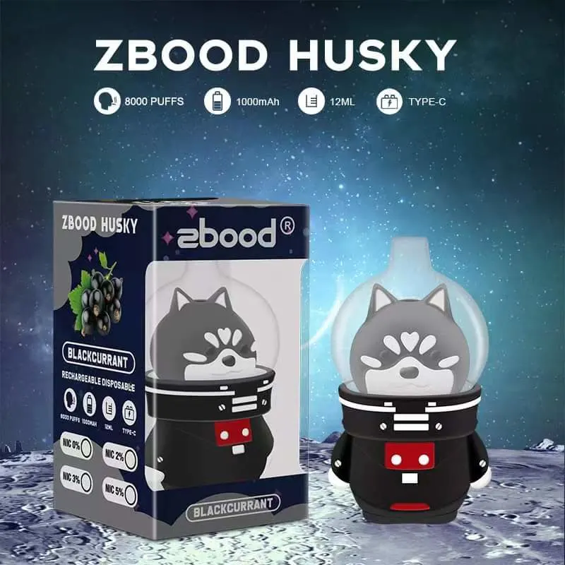 Fast Shipping Wholesale/Supplier Electronic Cigarettes Zbood Husky 8000 Puffs 12ml 1000mAh Rechargeable Disposable/Chargeable Vape Pod