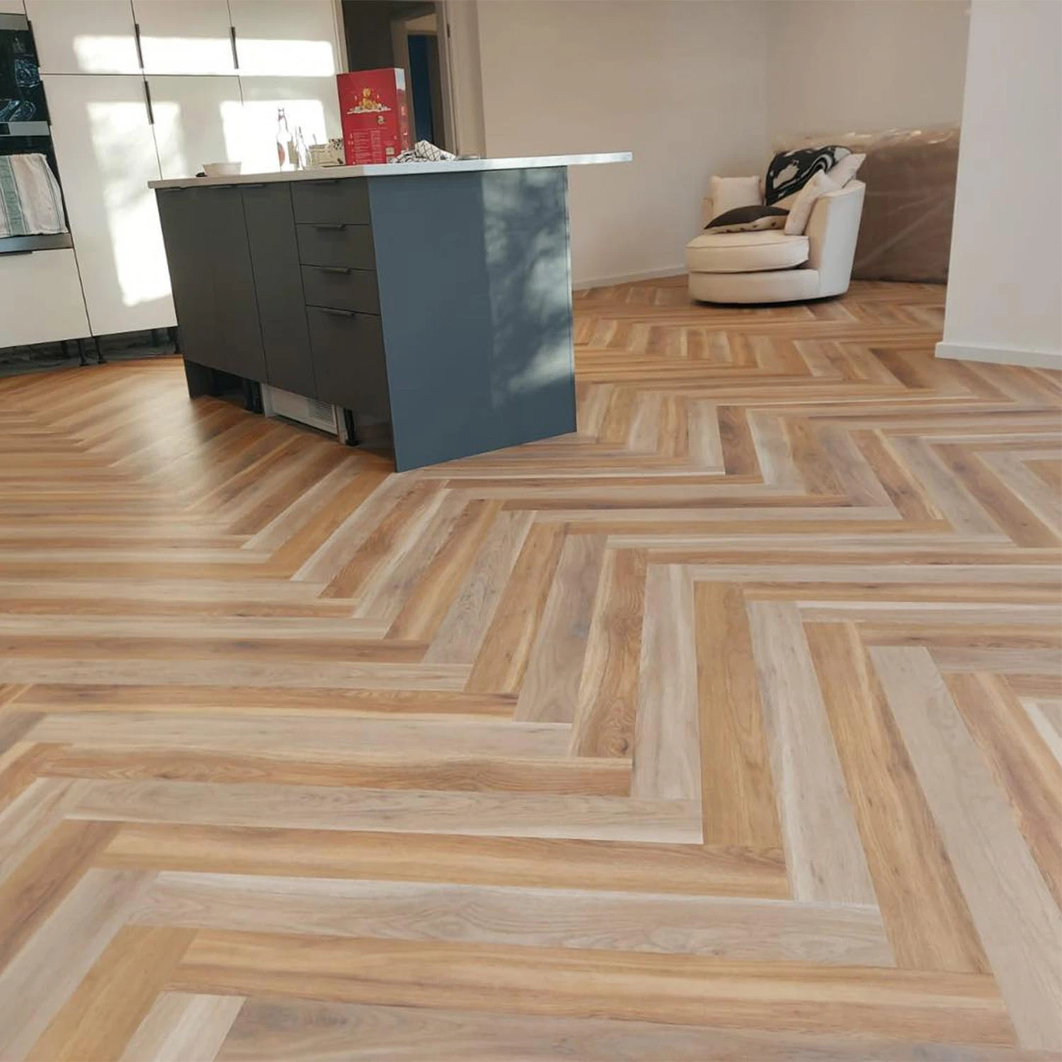 2023 revestimento de vinil antiderrapante à prova de desgaste, resistente à água, com ranhura pintada anti-riscos Piso laminado PVC/WPC/LVP/LVT/ESPC/SPC flooring