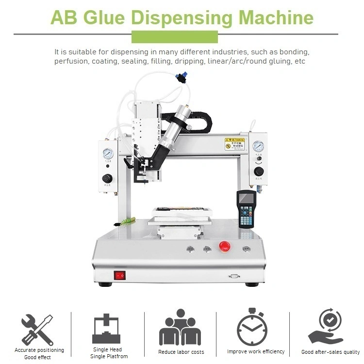 Desktop Type Dispensing Machine Ab Glue Three Axis Dispensing Equipment, Needle Rotary Dispensing Equipment