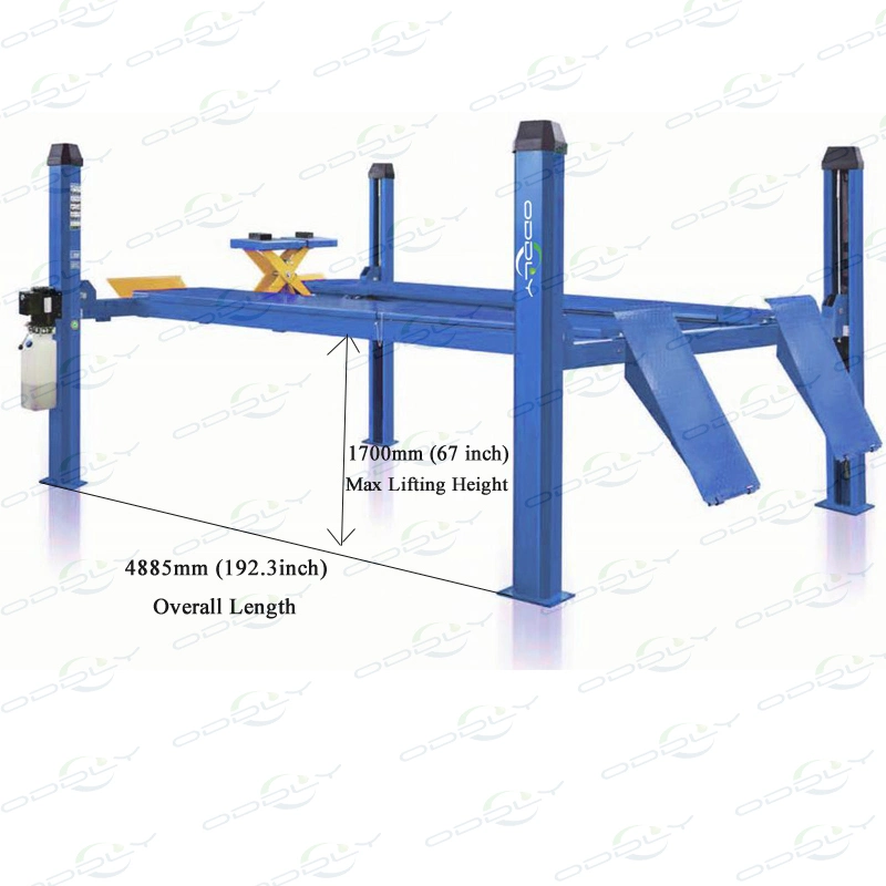 Automatique hydraulique de relevage de l'élévateur de voiture à quatre montants