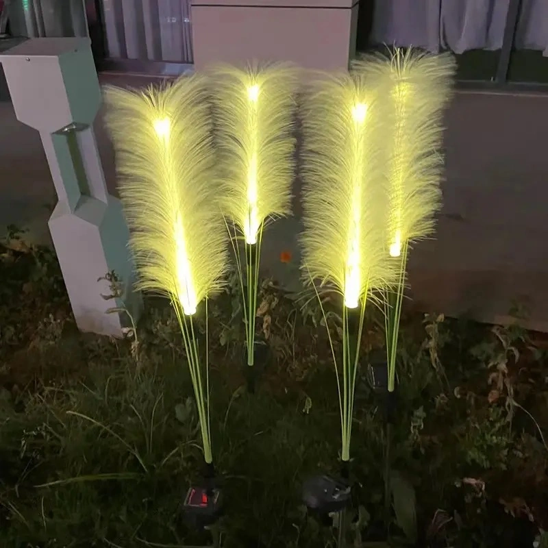 Nuevo feriado festivo Gobos decorativas de Navidad Artificial Césped caliente al aire libre LED luces Reed