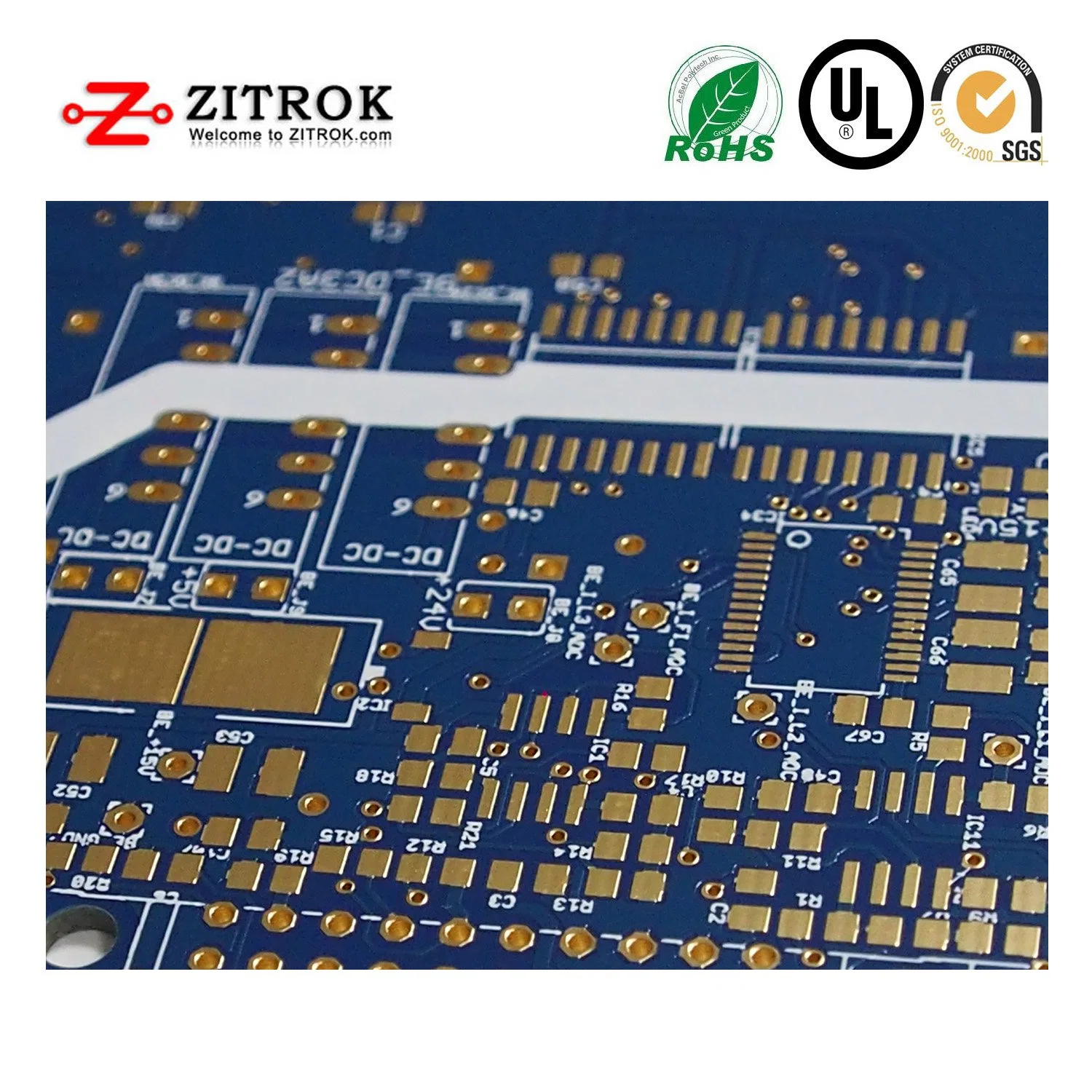 High Frequency Printed Circuit Board Rogers PCBA Circuit Electronics Board Assembly PCB Manufacturing and Assembly