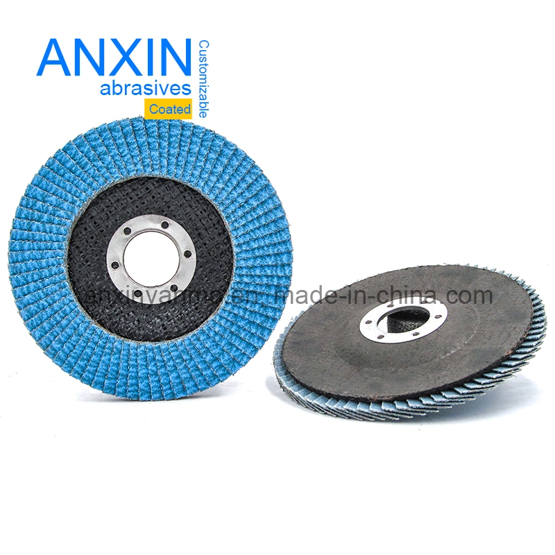 4.5&prime; &prime; Abrasive Blue Ceramic Flap Disc for Stainless Steel Polishing