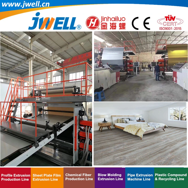 Jwell-PVC Plastic Leather Double Layers and Three Layers Recycling Agricultural Extrusion Making Machine for House with High Speed and Factory Price