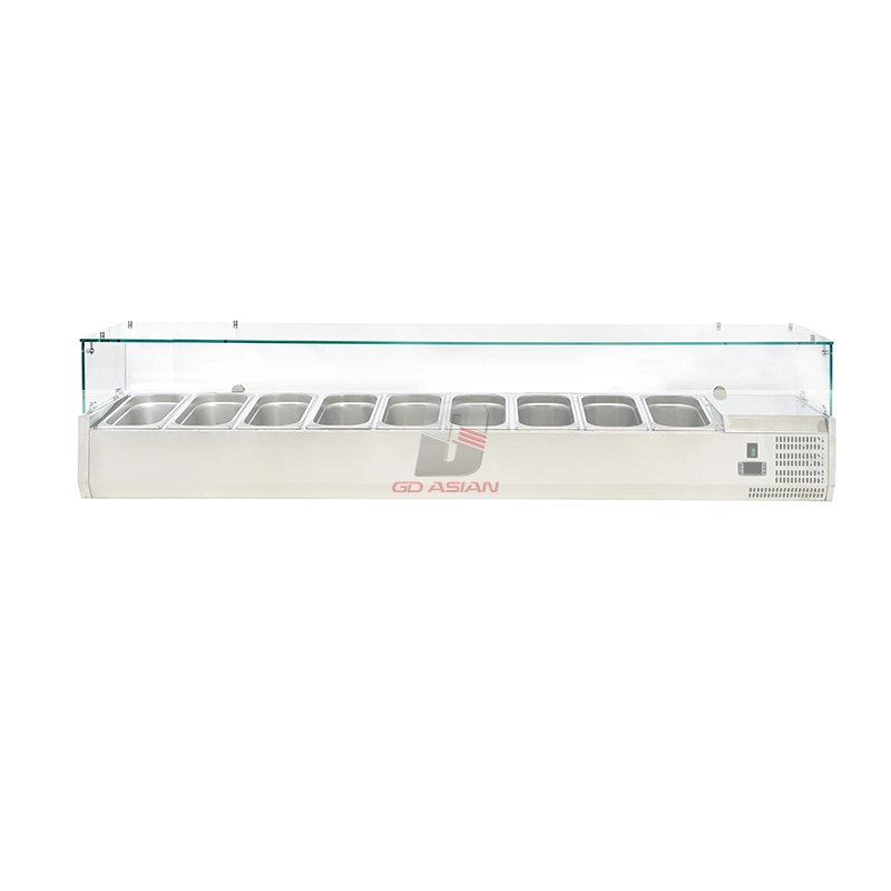 Acero inoxidable Equipo Comercial Cocina 3 Puerta Chiller Pizza Counter