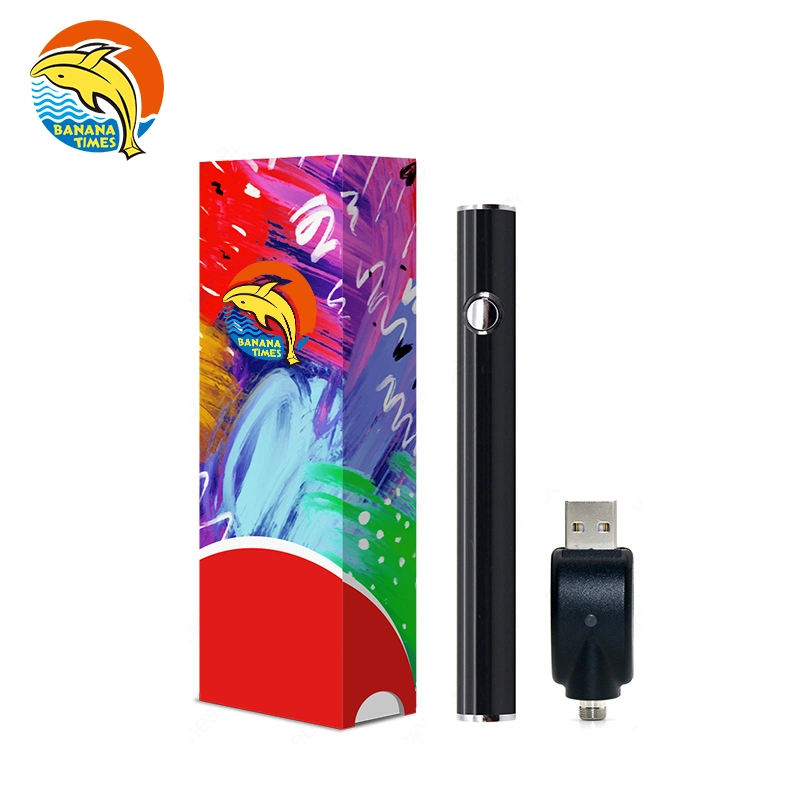 2024 Mayoristas batería de pluma VAPE de alta calidad 530mAh Gran capacidad Ajuste de voltaje batería recargable USB 510 con botón de precalentamiento