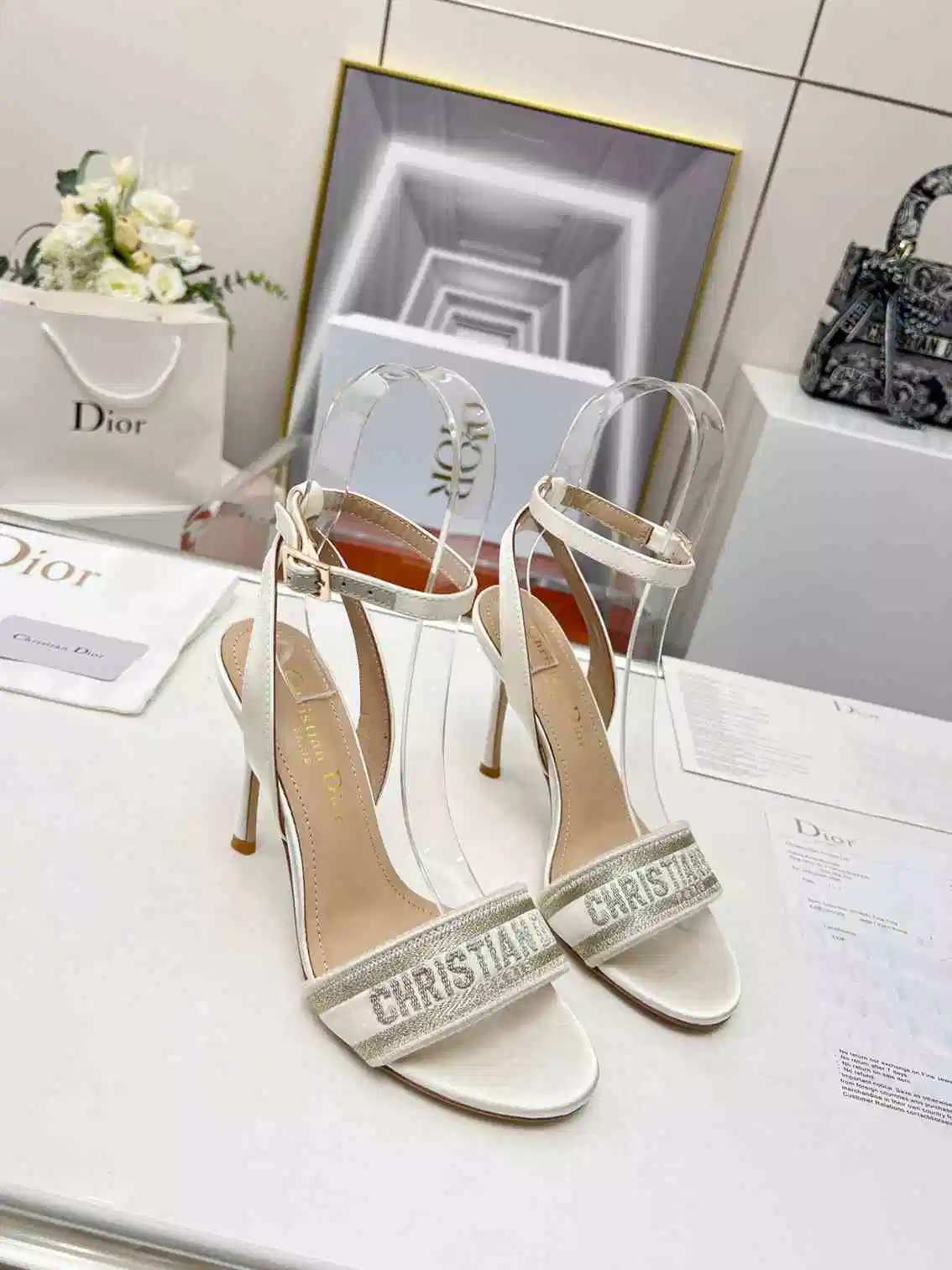 High Heels Embroidery Fashion Women's Shoes High Sense Copy Shoes