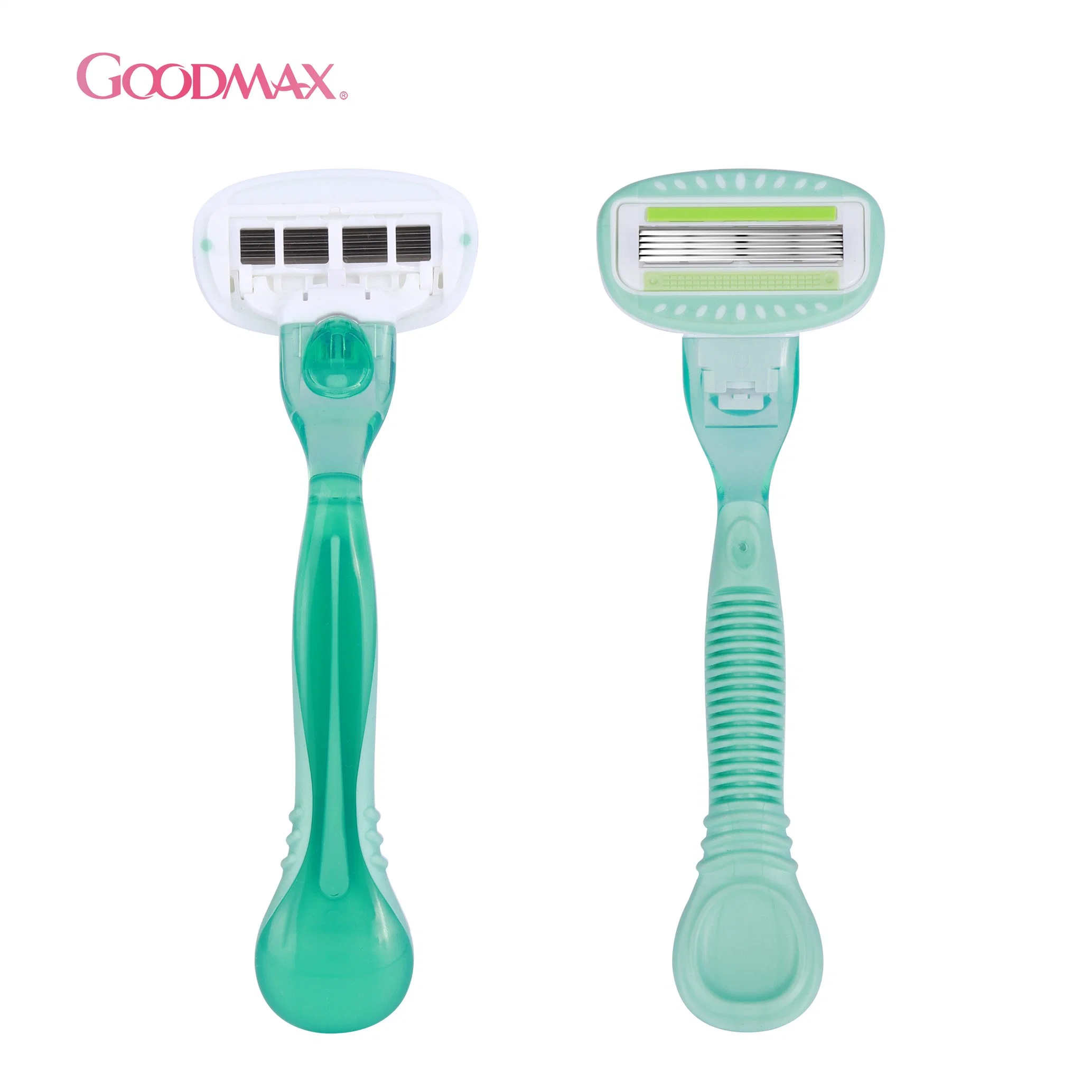 Washable 4 Blade System Razor with Nice Shape for Lady
