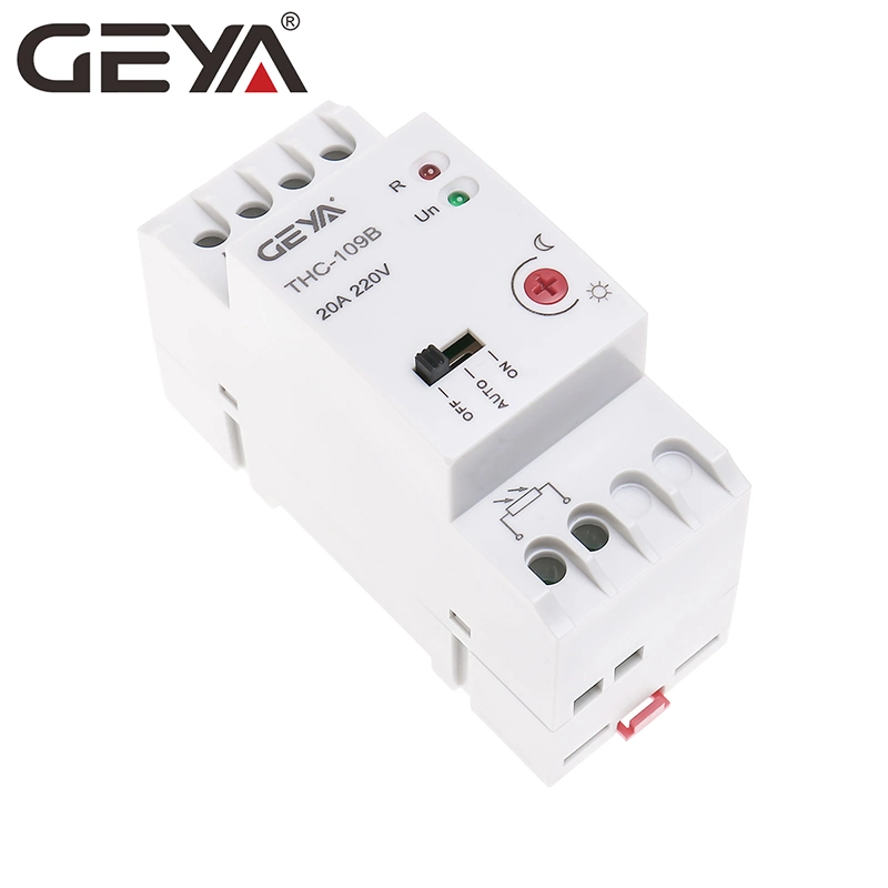 Geya THC-109 16A DIN - Interruptor temporizador de calha Astronômico Automático tempo Digital Interruptor de controlo