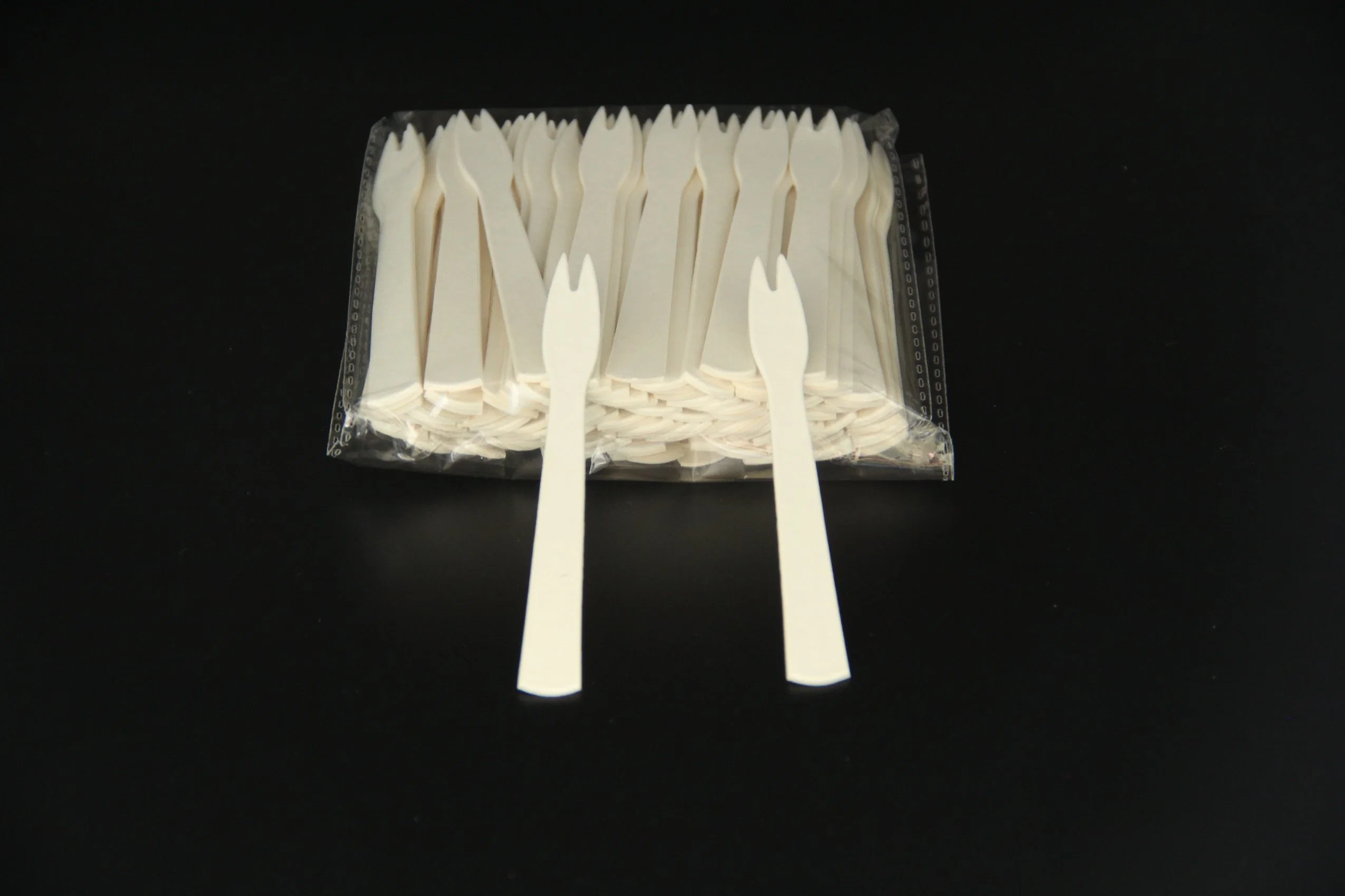 100% Include Forks Knife and Paper Napkin Pack Wooden Flatware Set