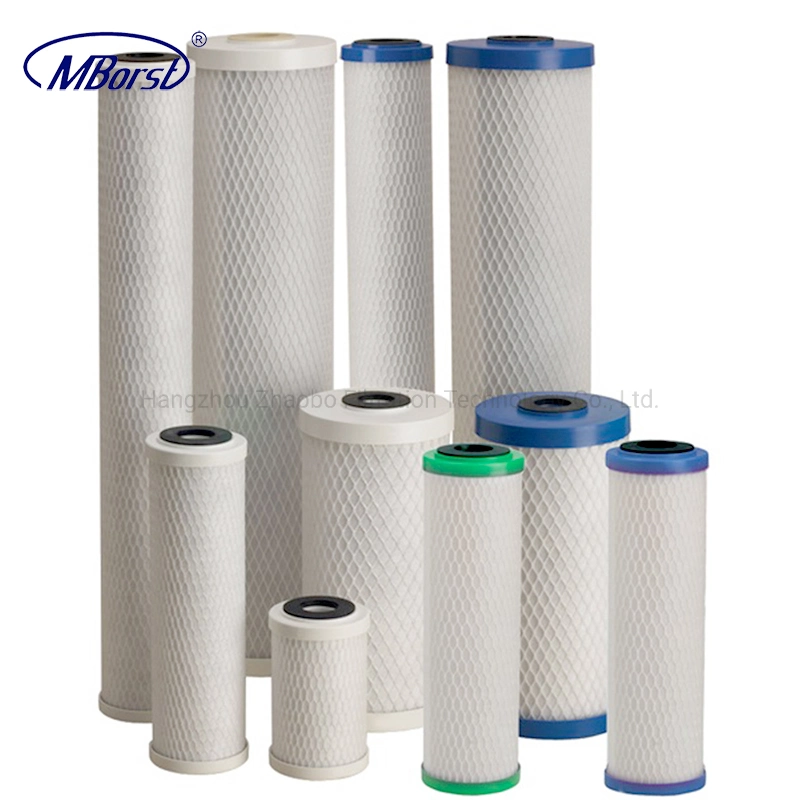 precio de fábrica del cartucho de filtro purificador de agua y tratamiento de agua Filtro de agua 10 20 30 40 pulgadas 5 10 20 50 100 micrones filtro de sedimentos de carbón activado