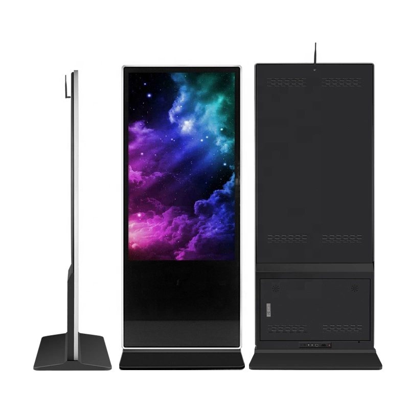 55 Inch Android Video Display Counter LCD Ultrathin Digital Signage Totem Touch Screen Kiosk