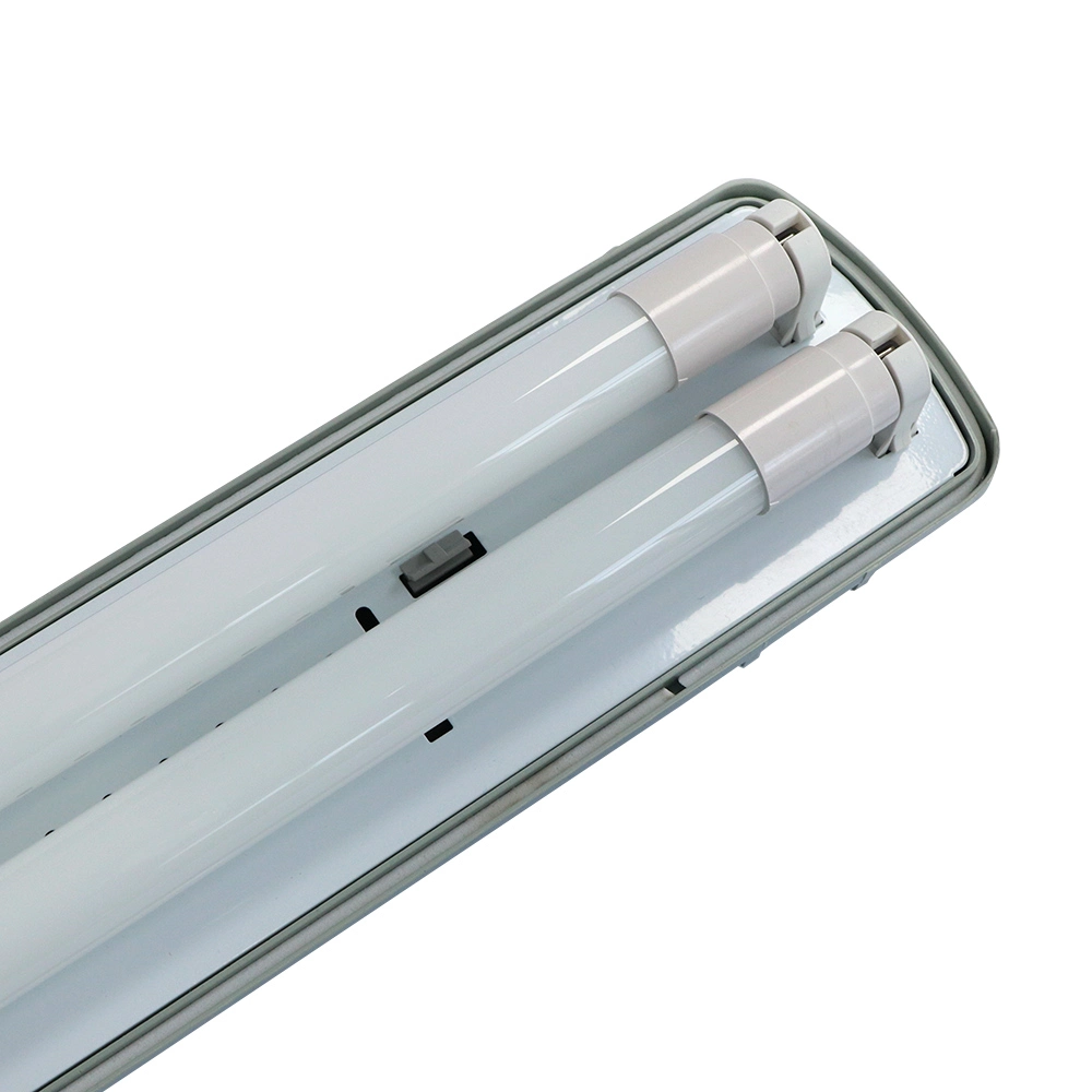 T8 2X18W Lámpara Tri-Proof Impermeable IP65 Dispositivo de luz Tri-Proof Lámpara Las lámparas LED de iluminación fluorescente impermeable aparato