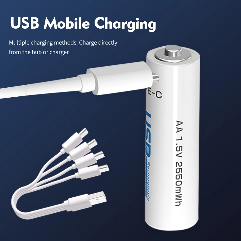 Hot Selling /Rechargeable Lithium Battery/Smart Charging/1.5V 1700mAh AA