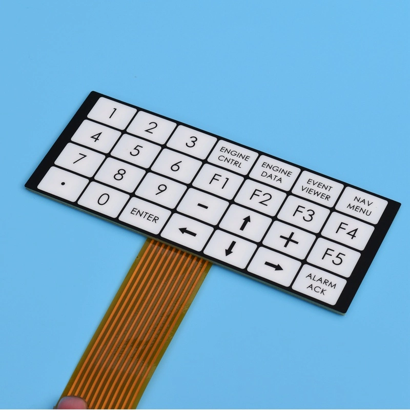 Screen Printing Resistant Overlay Control Keypads Membrane Switch