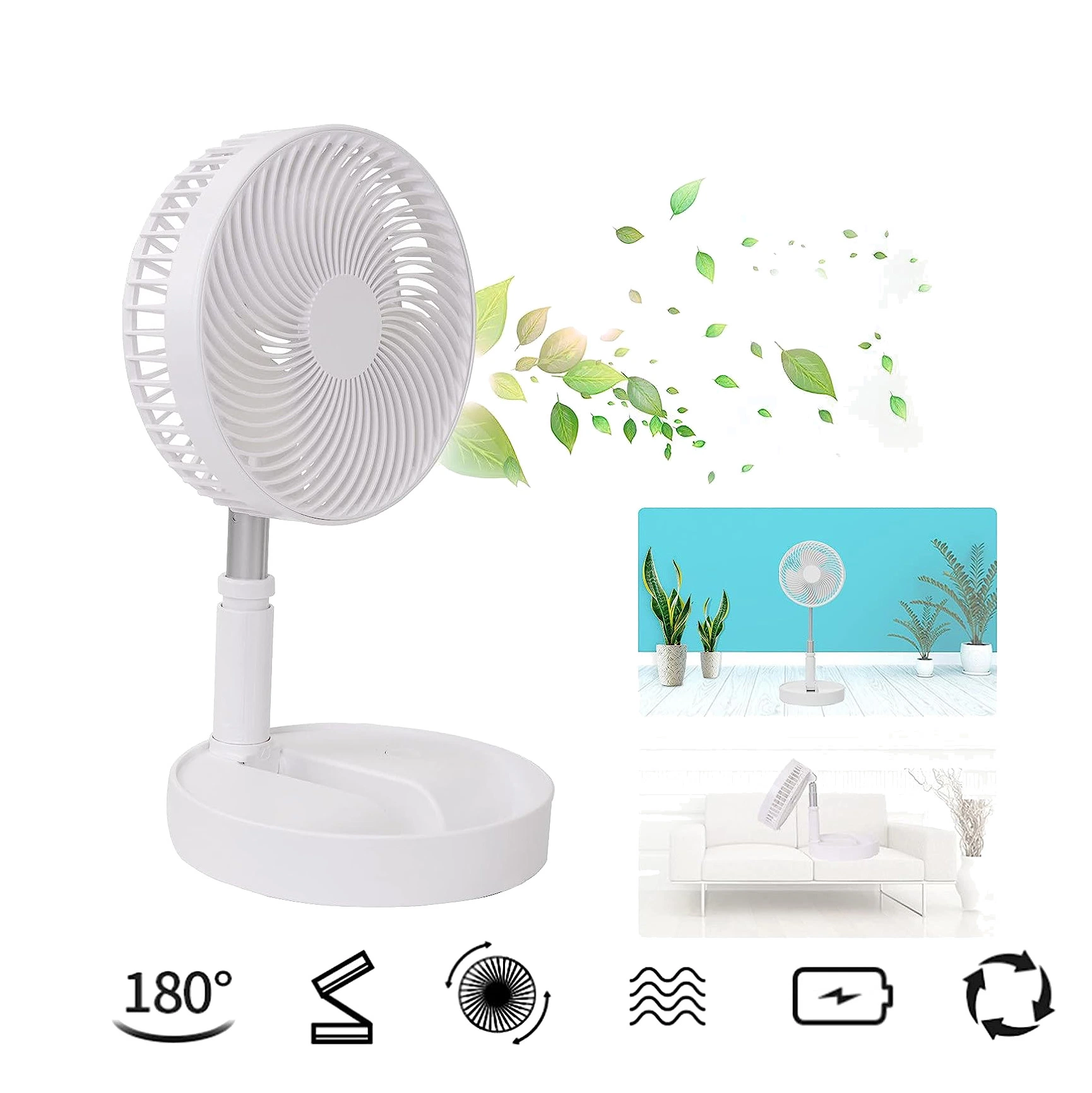 Wholesale New DC Rechargeable Portable Travel Mini USB Air Conditioning Fan