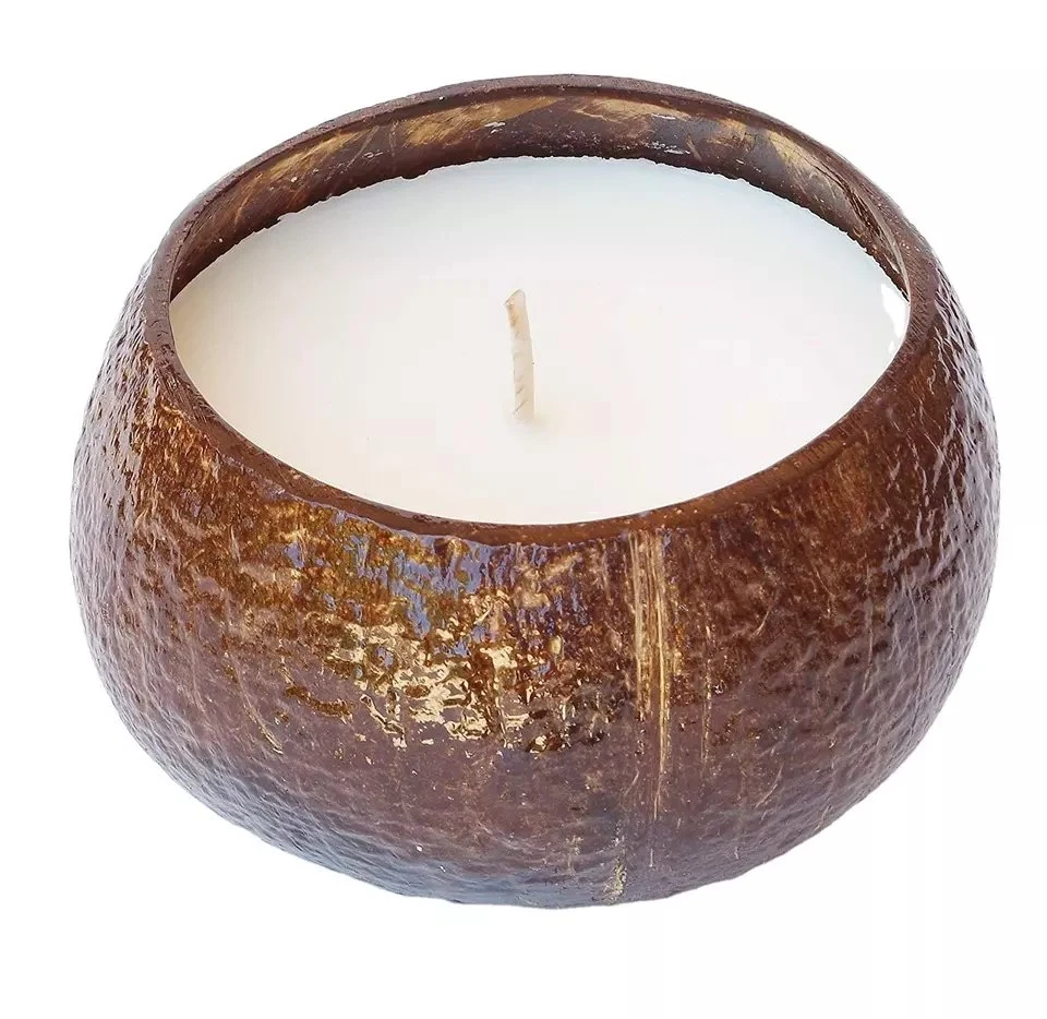 Scented Soy Coconut Shell Candles Wood Wick Scented Candles