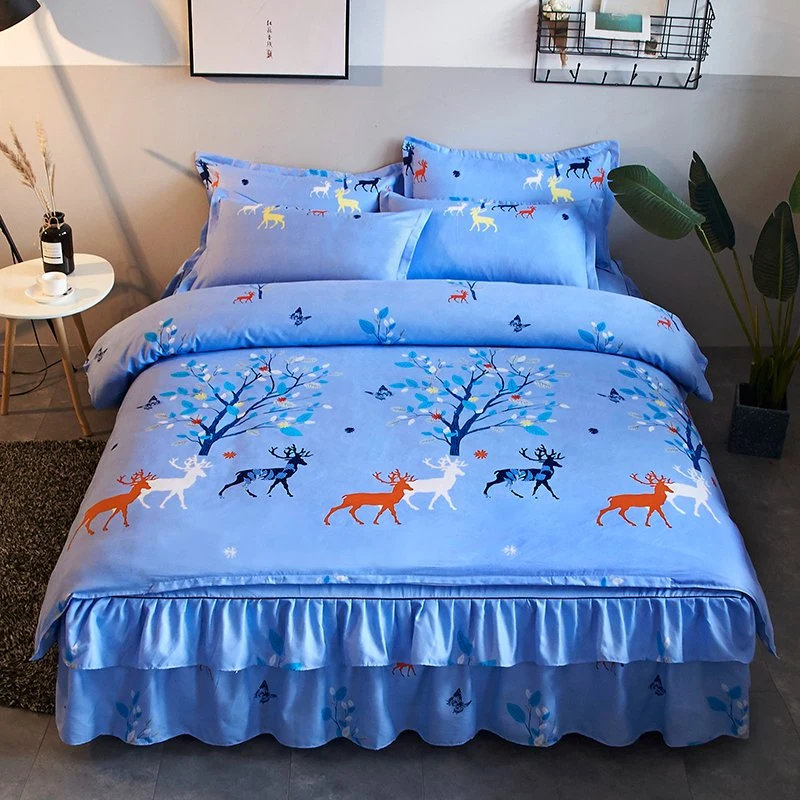 Modern Brand Bed Sheets 4 Pieces Quilt Cover Bedding Brand