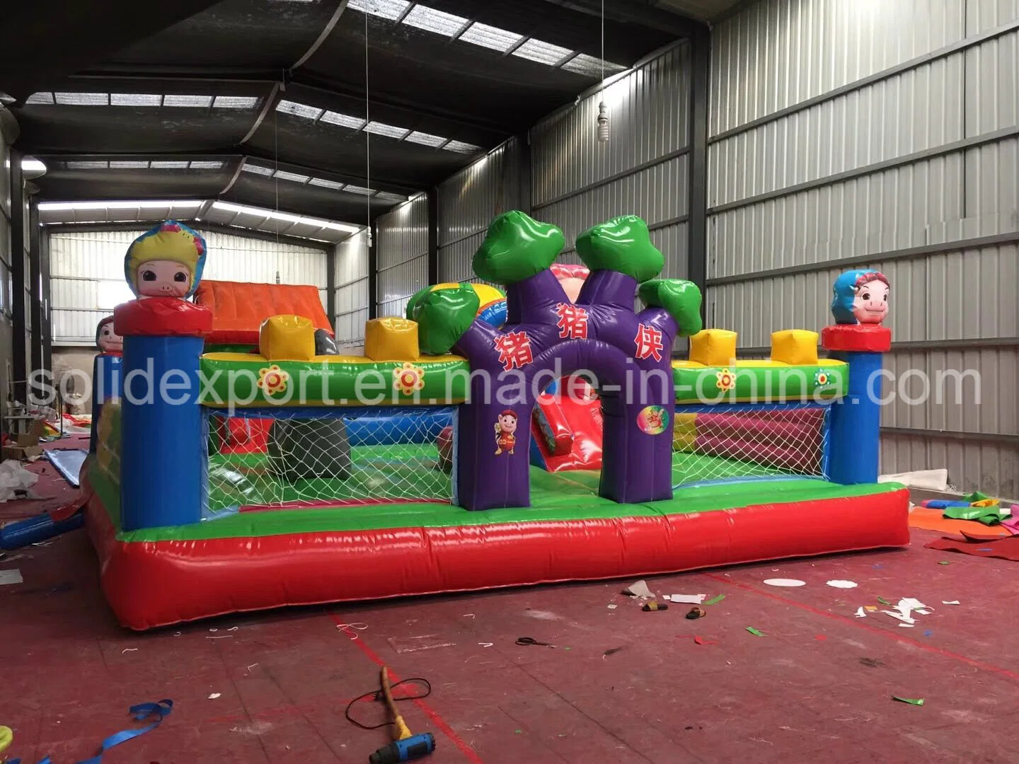 Barato PVC inflable Castillo rebote Bouncers personalizada con la diapositiva