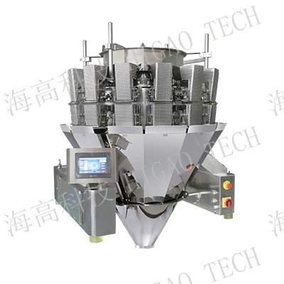 Auto Small Scale Herb Filling and Weighing Multihead Weigher Machine for Weighing Frozen Food