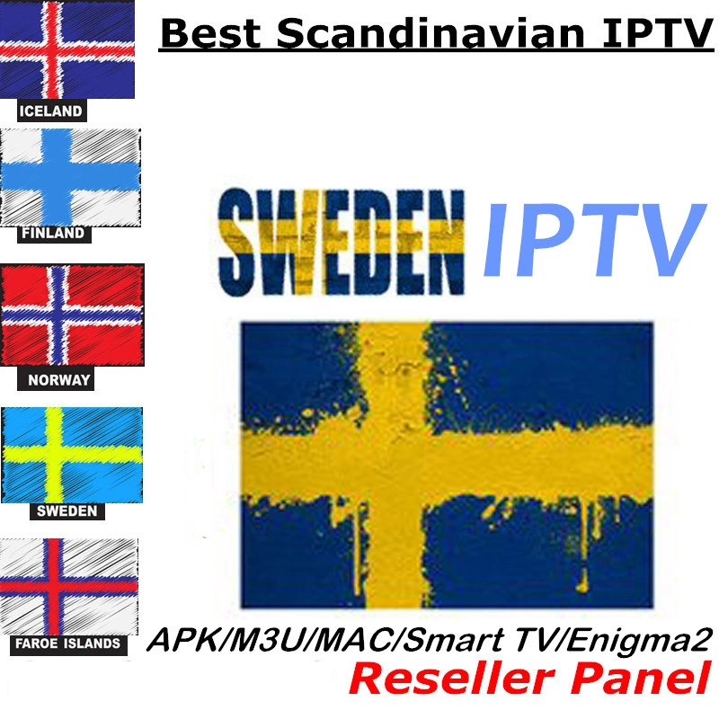 Sweden IPTV Subscription Europe UK Finland Norway Netherlands IPTV Greek Dutch M3u Smart TV Box Android IPTV Resell Panel Free Trial