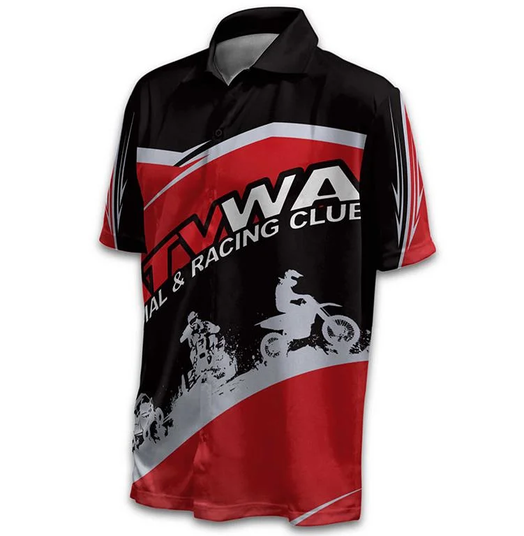 Piscina de Manga Longa Clube tem proteção contra desgaste Motociclos Sublimação Personalizado Racing Team Motociclos Shirt Motocross Personalizado Jersey