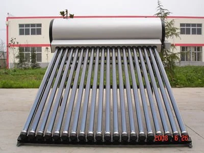 Heat Pipe Pressurized Solar Geyser Heater Without Water Inside Tubes