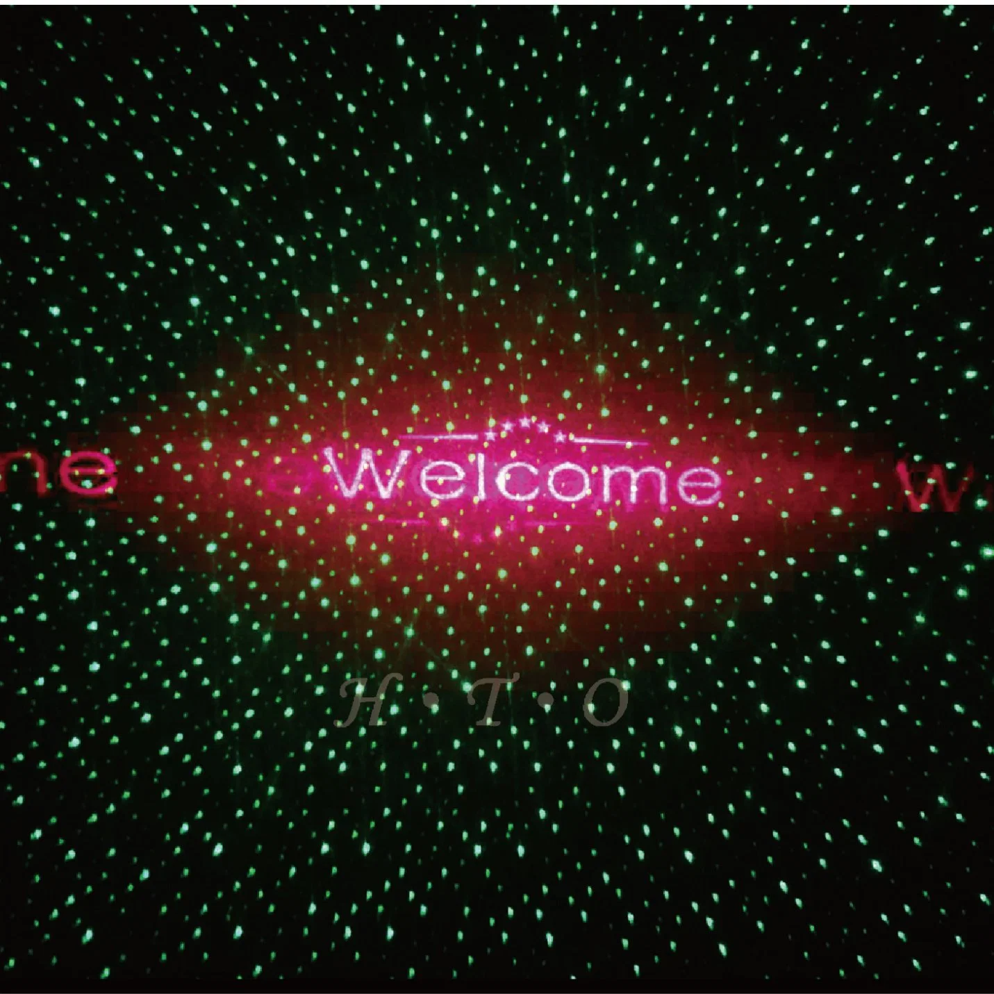 OEM Factory Doorway Powerful Red Welcome with Green Stars Laser Light Show Outdoor Outside