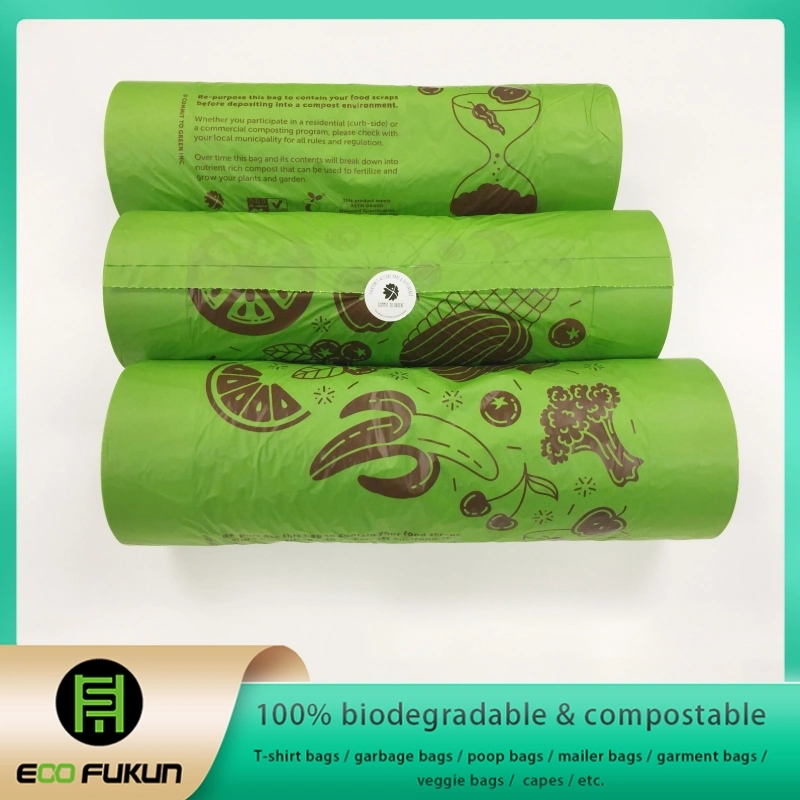 Veggie biodegradáveis sacos, Extra espesso, pequena cozinha sacos de lixo, restos de alimentos Yard sacos de lixo, certificadas pela TUV Ok composto, saco de vegetais, produzir Bag