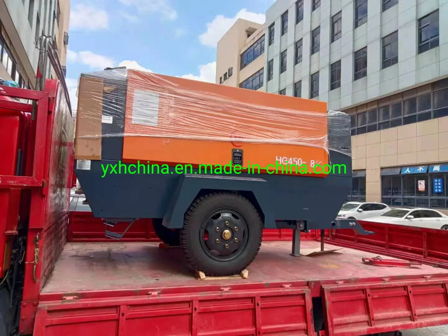 Chinese Hot Sale 8bar 110kw Diesel Engine Industrial Portable Screw Air Compressor