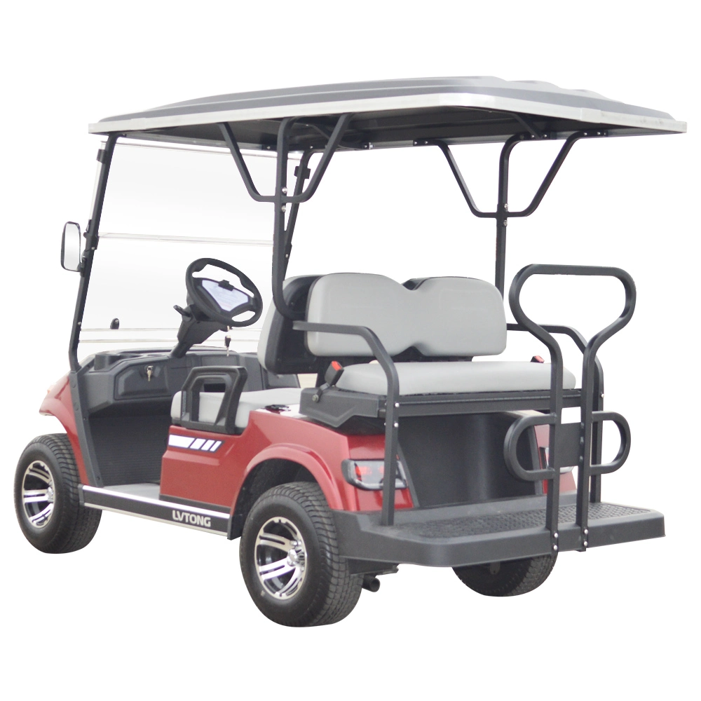 Electric Sightseeing Golf Wholesale/Supplier 4 Seater Golf Cart with Folded Seat