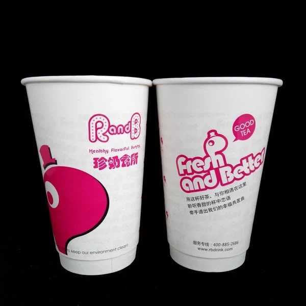 Hot Drink Double Wall Paper Cup Food Grade Paper Coffee Packaging