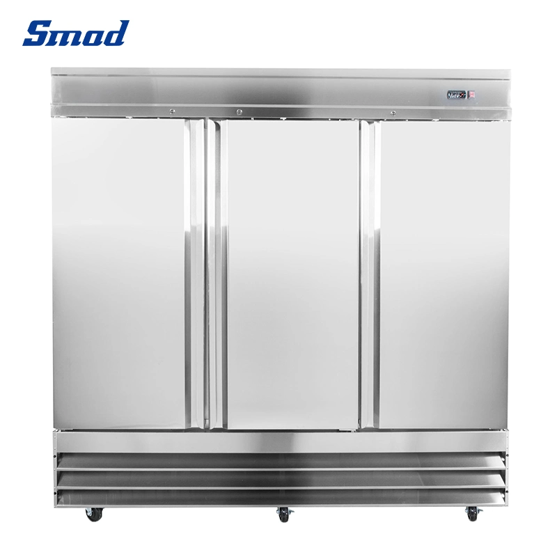 23cuft Smad puerta sólida de control de temperatura electrónico cocina nevera equipo