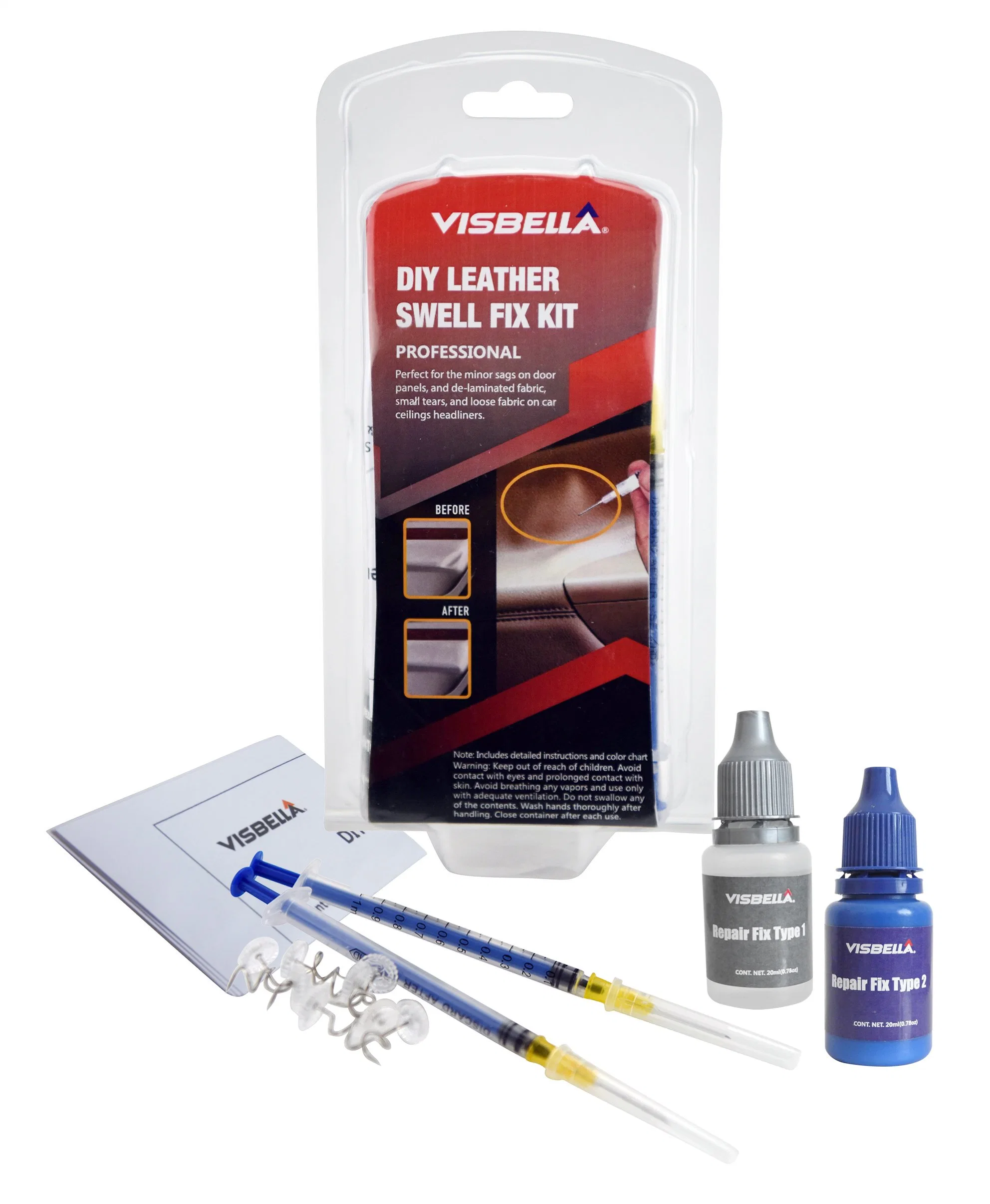 Visbella High quality/High cost performance  DIY Leather& Vinyl Repair Kit for Repair Any Cracks