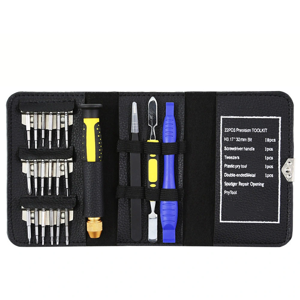 New 22-in-1 Precision Screwdriver Set 22-Piece Wallet-Type Mobile Phone Computer SLR Disassembly Tool