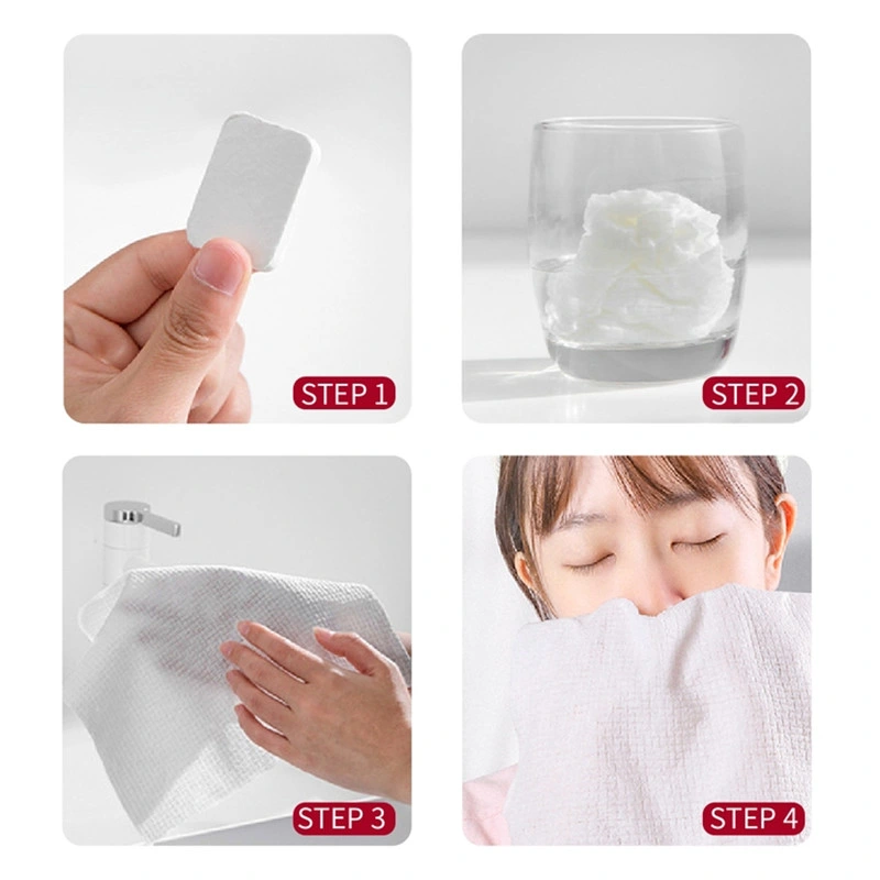 Soft Cotton Disposable One Time Use Cheap Price Tablet Magic Compressed Face Towel