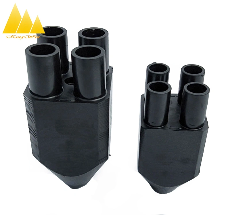 HDPE Polyethylen Fitting PE Geothermer Wärmetauscher Rohrverschraubungen Doppel U Kopfsteckverbinder-Fittings