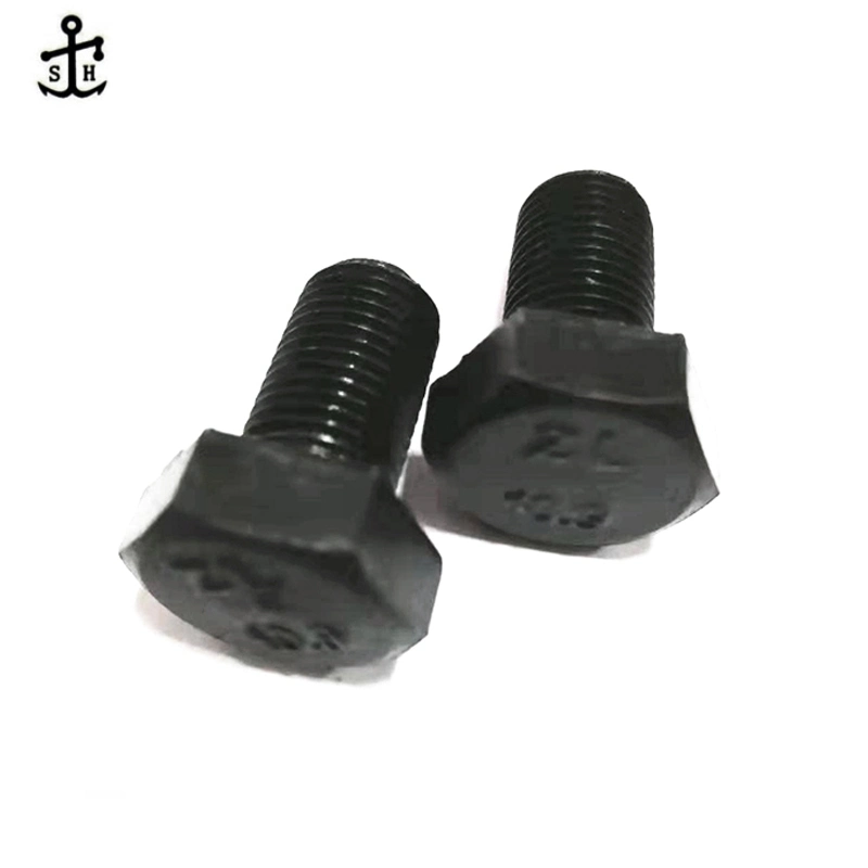 Metal Black Oxidation DIN 931 Hexagon Bolt for Machine Made in China