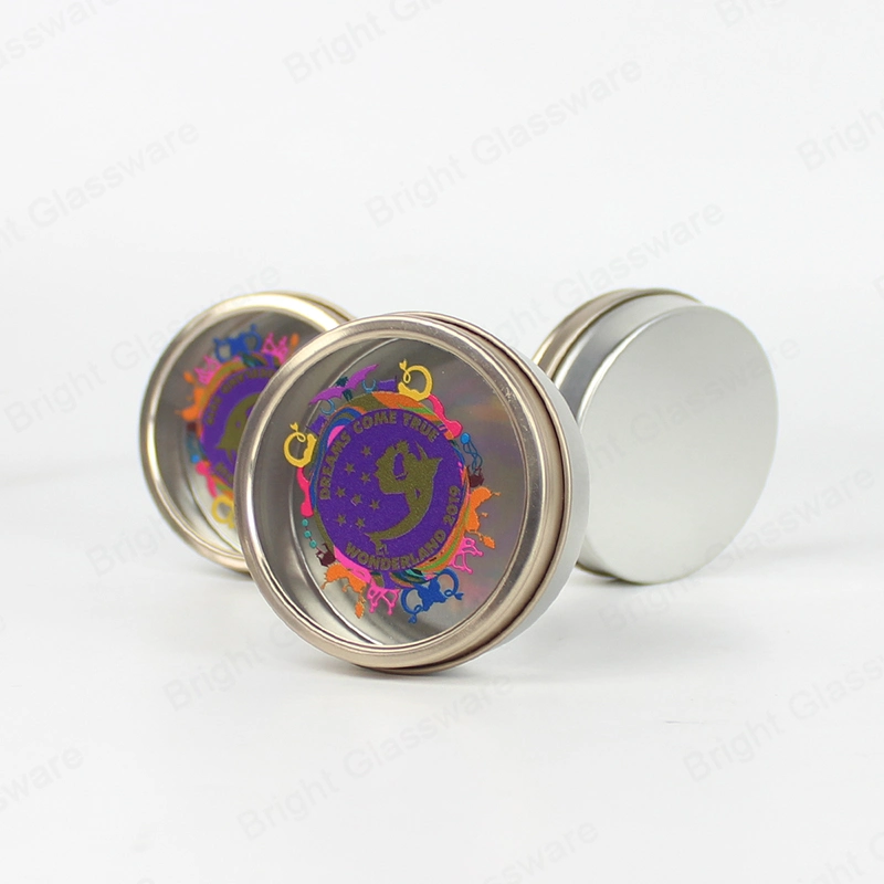 Silver Aluminum Tin Box Container for Cosmetic Face Cream Lipstick