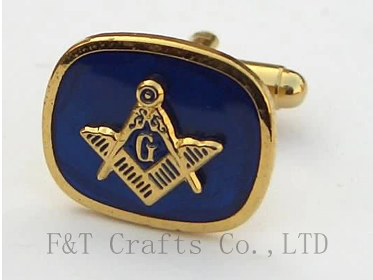 regalo de promoción Soft enamel Cufflink de metal con su diseño