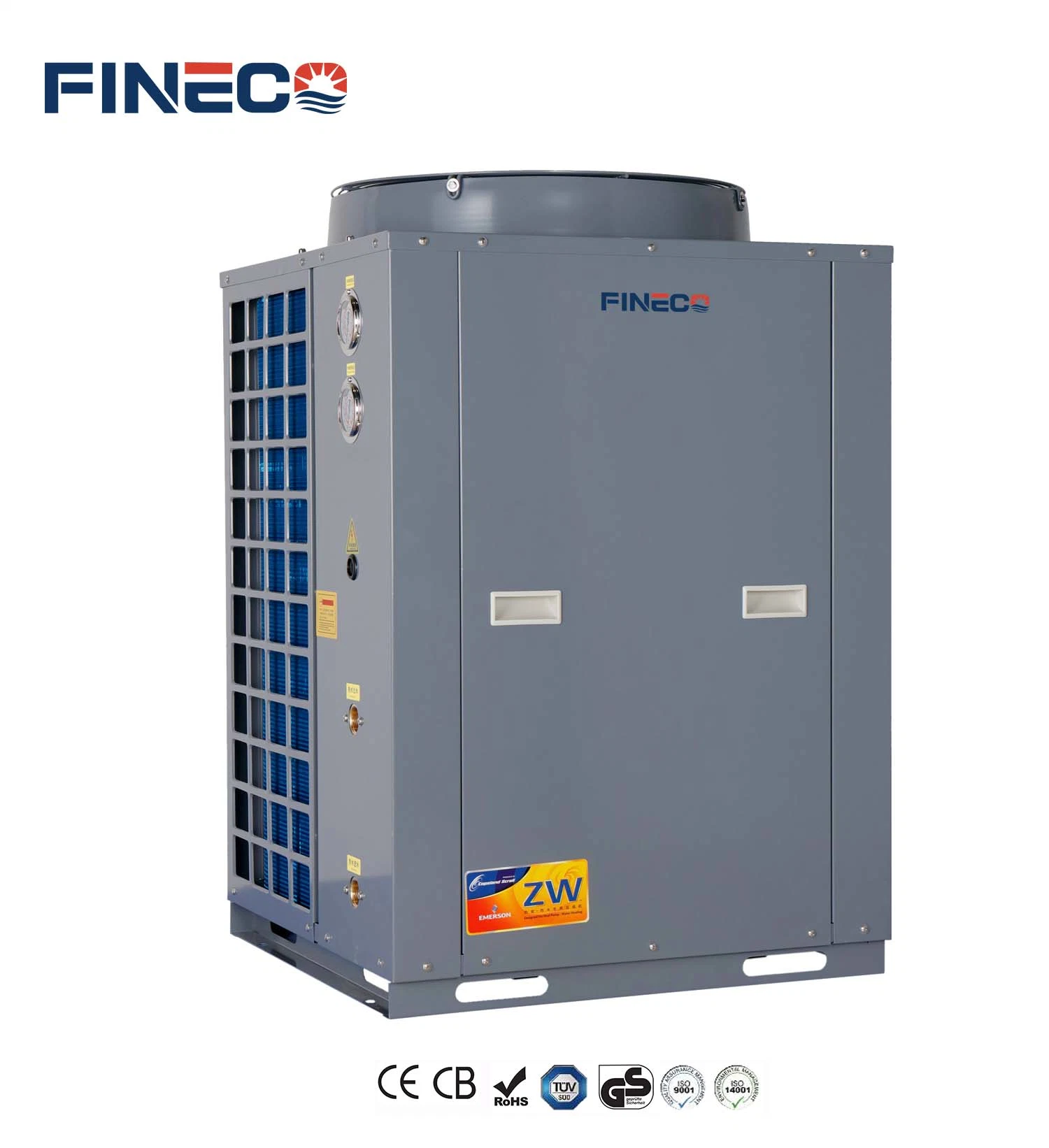 18.5kw Air Source Heat Pump Hot Water Heater with Easy Installation and Long Wiring LCD Controller