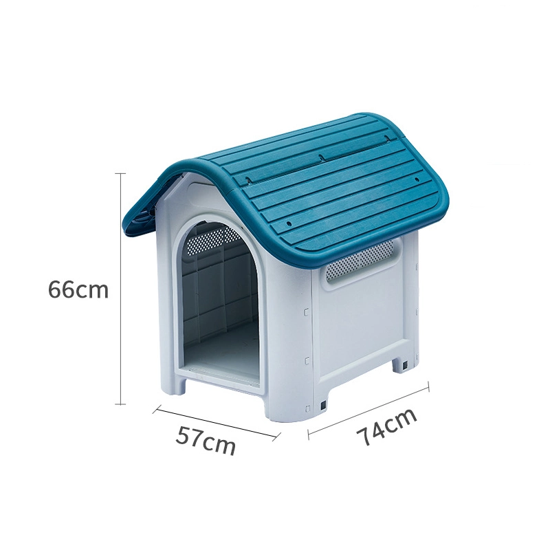 Casa de perro de plástico impermeable extraíble de tamaño grande para mascotas de lujo Con ventana