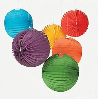 Assorted Paper Accordion Chinese Lanterns Lamp Decorations Wedding, Party, Baby Show