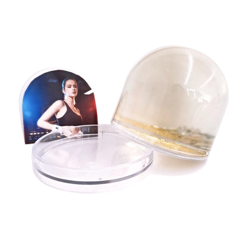 Plastic Material Snow Globe Photo Frame