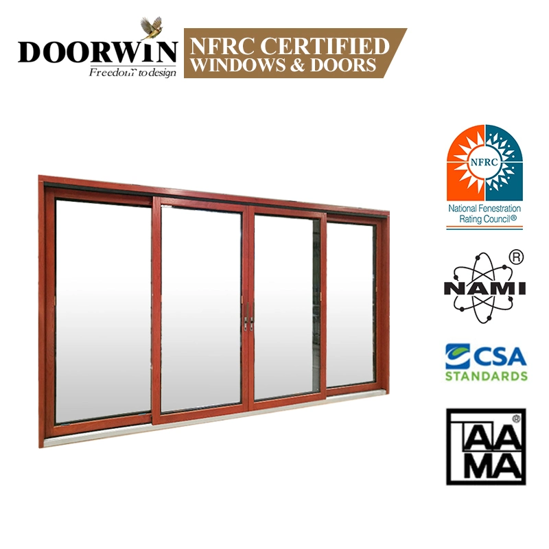 Heavy Duty Lift and Sliding Wood Aluminum Door for Missouri USA Client Design High quality/High cost performance  and Performance French Tempered Glass Narrow Frame Sliding Door