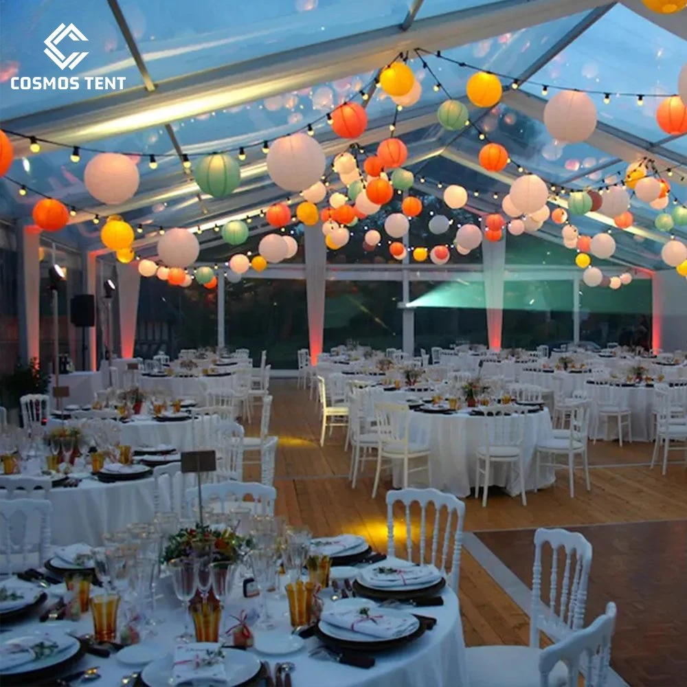 10m Clear Span transparente Waterproof Party Marquee Event carpas for Boda al aire libre