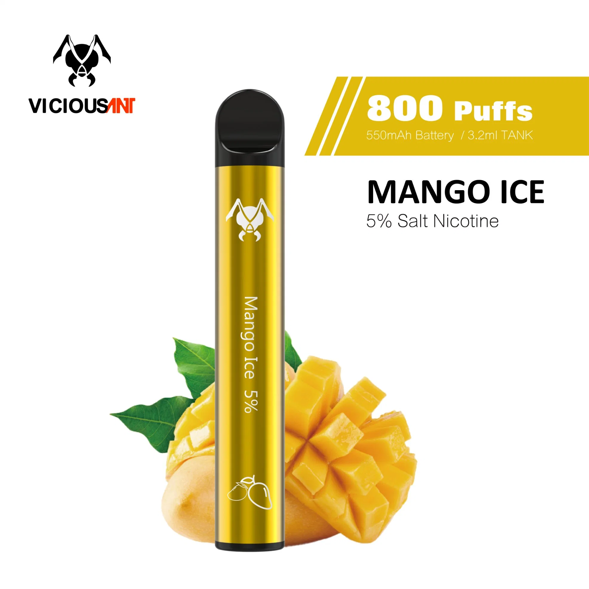 Hot Selling 3ml 800 Puffs Fruit Flavors Disposable/Chargeable vape Puff Vape Pen Vapor Wholesale/Supplier Price